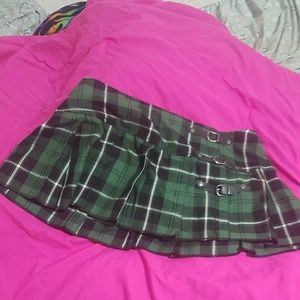 Green Plaid skirt